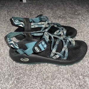 CHACO ZX2 Dual StrapHiking Sandals Teal and Black